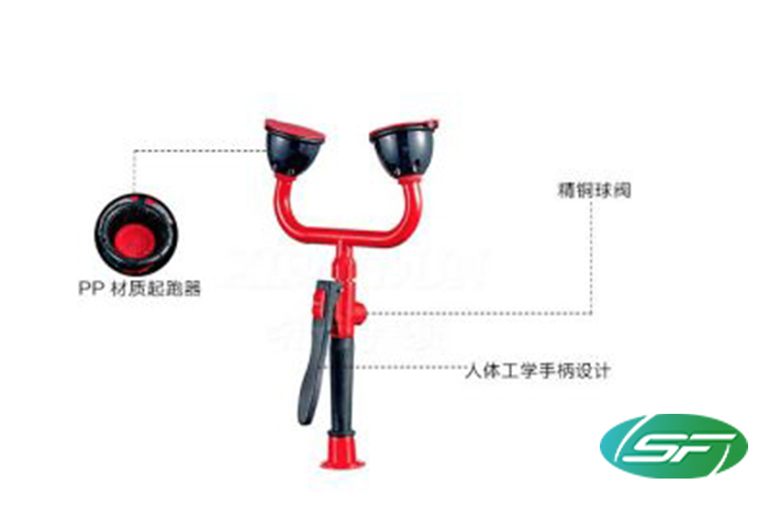 双口洗眼器-桌面型